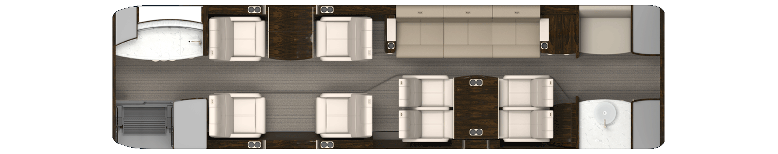 10-Passenger Seating with Divan render