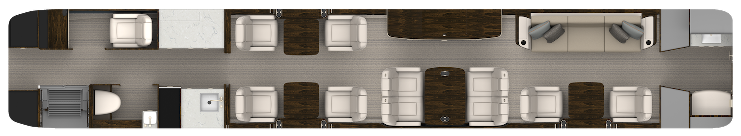 Forward Galley with Crew Compartment