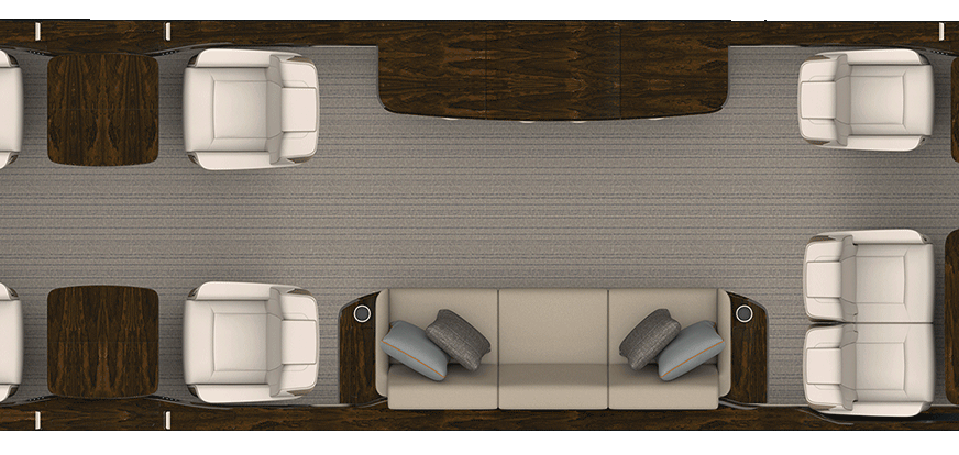 Rendering of Ultragalley aircraft floorplan