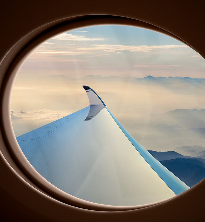 Window view of a winglet