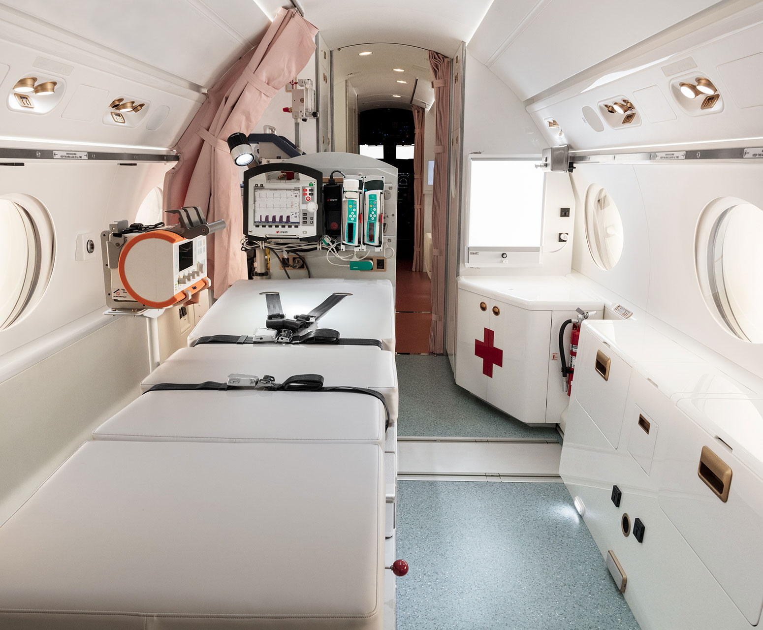 Medevac aircraft interior