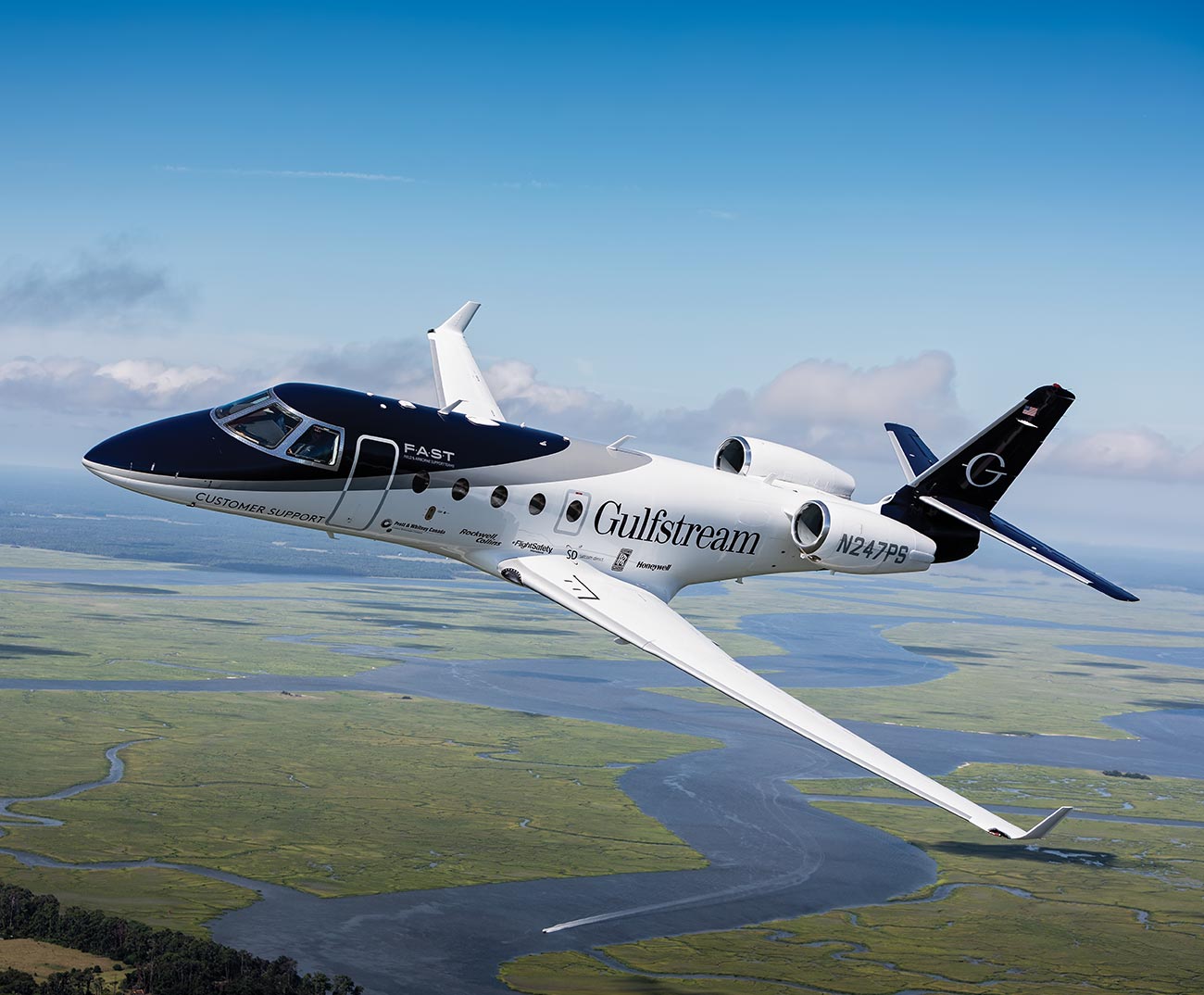 Gulfstream FAST aircraft in flight